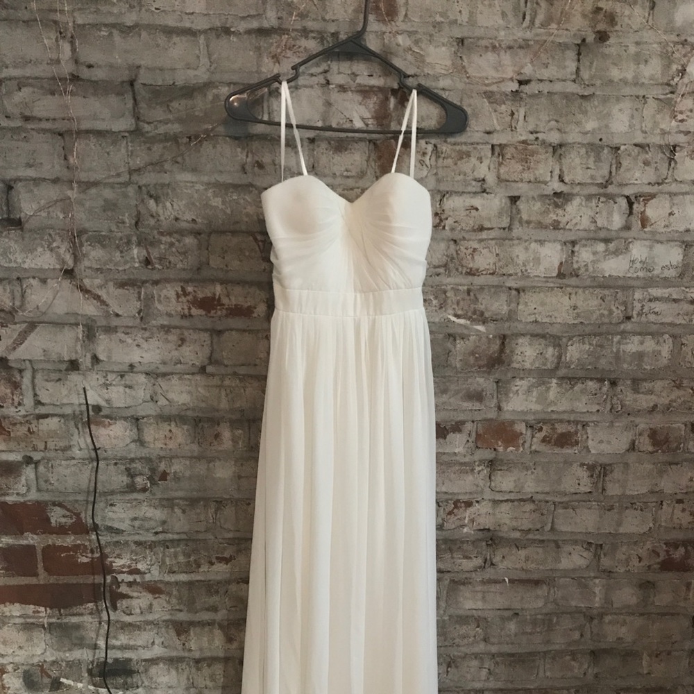 White Faviana dress, size 2